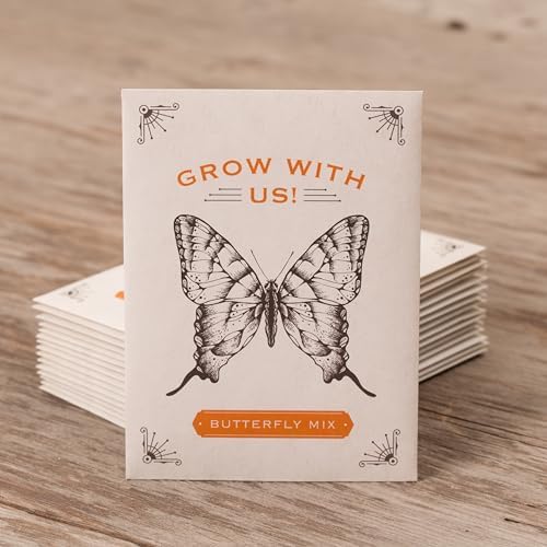 Bentley Seeds Grow with Us Pre Filled Butterfly Mix Seed Packets - 25 Individual Assortment Butterfly Mix Seed Packs for Party Favors Non-GMO Eco-Friendly Summer to Fall Gift - Outdoor Garden Seeds - Image 6