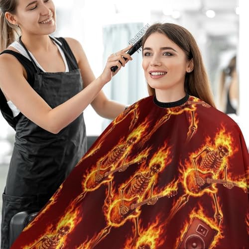 Women Barber Hairdressing Cape Adjustable Salon Cape Apron for Makeup Artist Beautician - Image 5