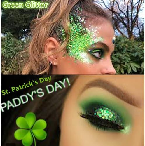 Go Ho Green Face Glitter Stick,Hair and Body Glitter for Women Kids - Image 6