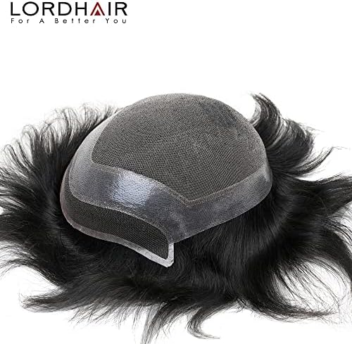 Lordhair Toupee for Men Hair Replacement System European Hair Toupee Hair Pieces for Men Natural Lace Front with Skin Perimeter Base Multiple Size Available - Image 5
