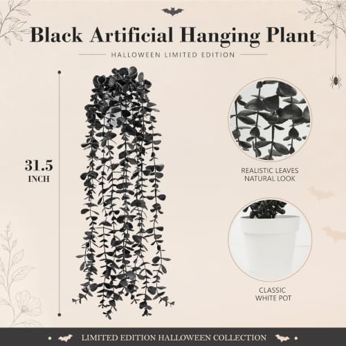 Der Rose Fake Hanging Gothic Plants for Halloween Party Decorations - Image 3