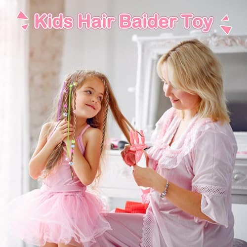DIY Hair Salon Toys for Girls, Automatic Hair Braiding Machine & Rope Braider with Accessories, Kids Hair Styling Tool for Girls 3 4 5-12 Years Old - Image 5