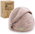 myHomeBody Hair Towel Wrap, Quick Drying Turban, Absorbent Cap – Pink by myHomeBody