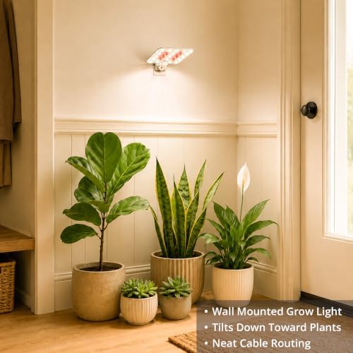 Wall Mounted Grow Light for Indoor Plants, Full Spectrum, 1-Pack - Image 3