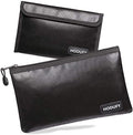Hodufy Fireproof Money Bag - 10.6"x6.7" & 5"x8" Small Fireproof Bags, Bank Deposit & Passport Safe Storage Envelope by Hodufy