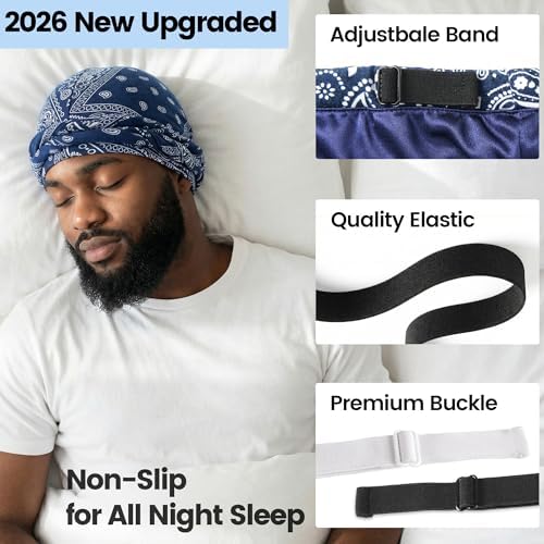 Ababalaya Upgraded Satin Lined Halo Turban Wave Cap - Image 2