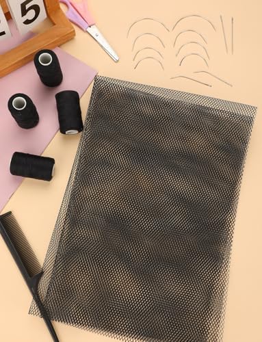 26PCS Hair Net for Sew in Weave Kit 10 Black Weaving Nets for Sew in - Image 4