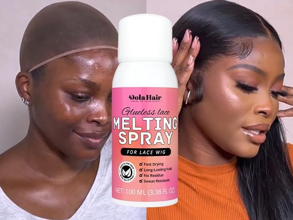 Dolahair Lace Glue Kit Wig Installation Kit & Melting Spray (Medium Brown) - Image 6