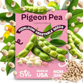 SVI 50 Gandules Pigeon Peas Seeds (Cajanus indicus) - Gungo peas, Congo Pea, Drought Resistant & Nitrogen-Fixing, Open-Pollinated - Heirloom Vegetable Seeds for Outdoor Garden, Raised Beds by SVI