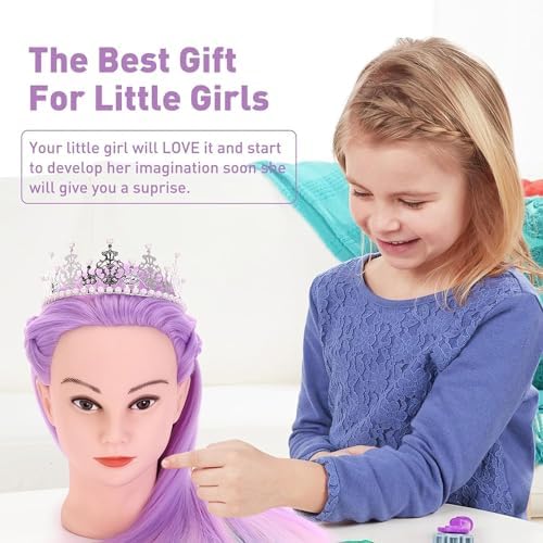 Mannequin Head, TopDirect 29" Hair Mannequin with Cosmetology Hair Doll Head to Practice on Styling Hairdressing Training Braiding with Clamp Holder & Tools for Women Girls - Image 4