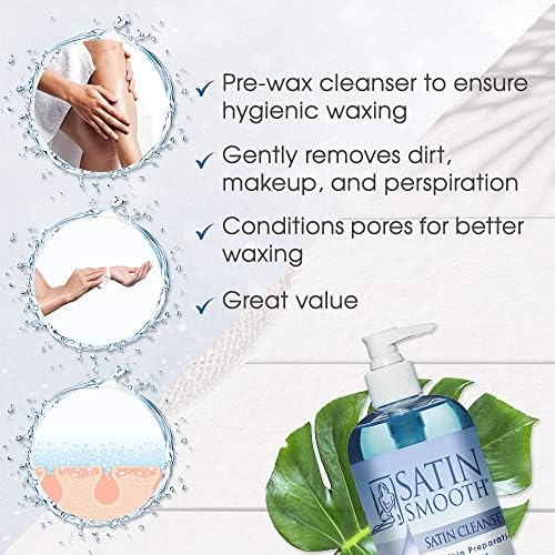 Satin Smooth Pre Wax Cleanser Hair Removal Skin Prep Cleanser, 16 fl oz - Image 3