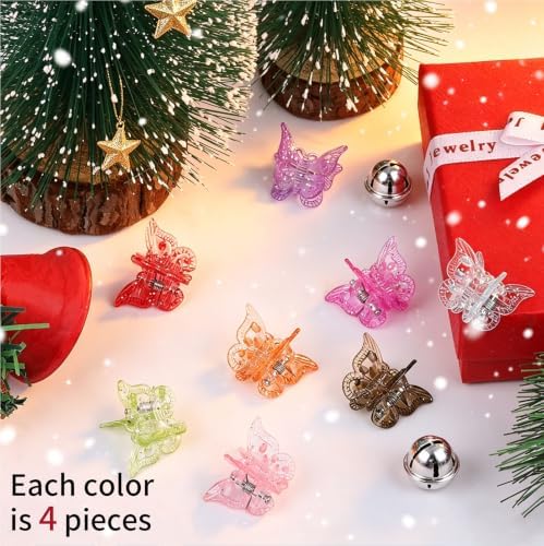 Teenitor Mini Butterfly Hair Clips, Y2K Glitter Butterfly Clips 32Pcs - Image 6