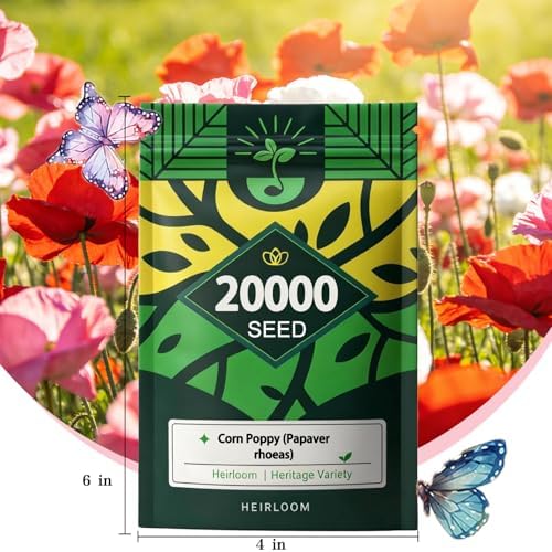 Corn Poppy Seeds for Planting Outdoor, 20,000 Heirloom Flower Seeds, Annual - Image 7