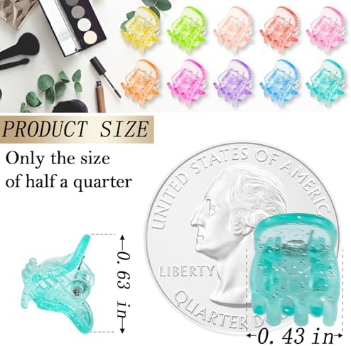 KANPRINCESS 70PCS Mini Hair Clips with Fancy Box Classics Small Claw Clips for Women and Girls Hair Accessories for Gift(SET10) - Image 2