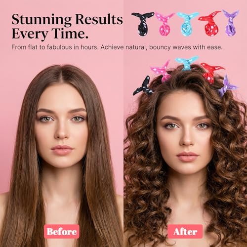 15 Pcs Hair Curler Rollers Soft Satin Sponge Rollers DIY Night Sleep Foam Hair Styling Tools Flexible Pillow Sponge Curlers for Women Tousle Hairstyle No Heat Heatless - Image 4
