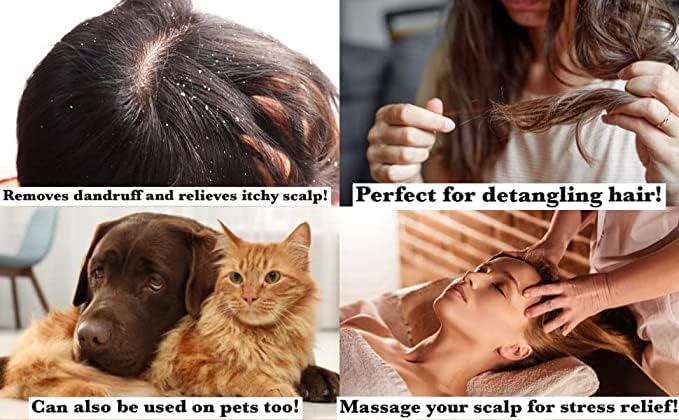 Scalp Massager Shampoo Brush Pack of 2 – Scalp Scrubber for Dandruff Removal, Exfoliating Hair Brush, Wet & Dry for All Hair Types - Image 6