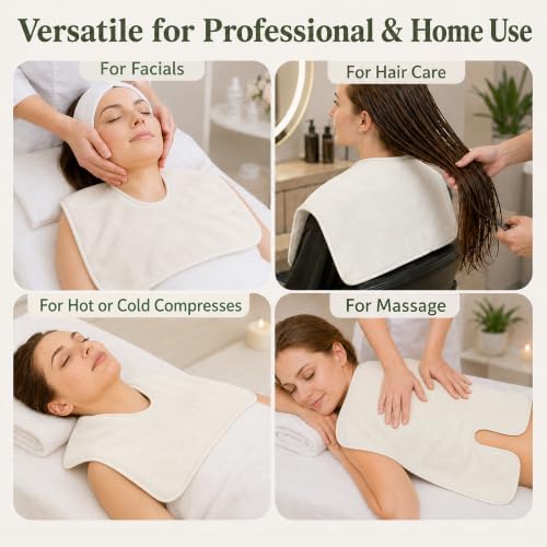 8PCS U-Shaped Microfiber Facial Towels for Estheticians, Split Design - Image 6