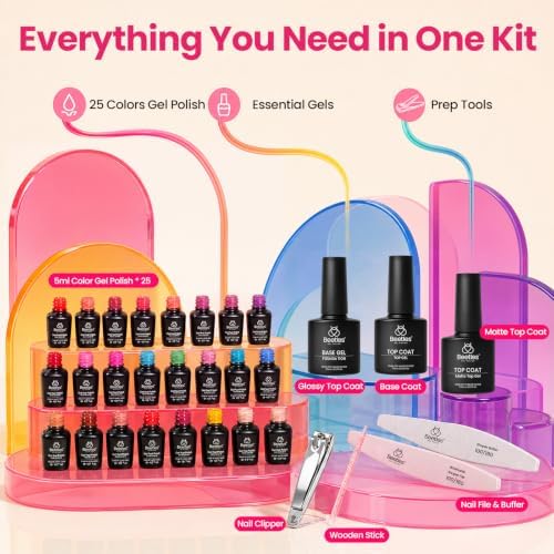 Beetles Fall Gel Polish Kit, Chic Outfits Collection, 25 Colors - Image 5