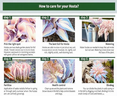 Mixed 305+ Hosta Seeds Mix for Planting,Colorsed Hostas Seeds Rare Perennial Under Trees & North Facing Areas Shade,Drought Tolerant Perennial Ground Cover with Decorative Gardens - Image 5