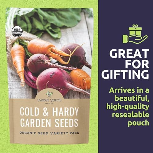 Organic Cold Hardy Fall & Winter Seeds Variety Pack - 10 Individual Packs - 2026 Season - Caulifower, Turnip, Kale, Carrots and More! for Indoor & Outdoor Planting (Non-GMO, Certified Organic) - Image 6
