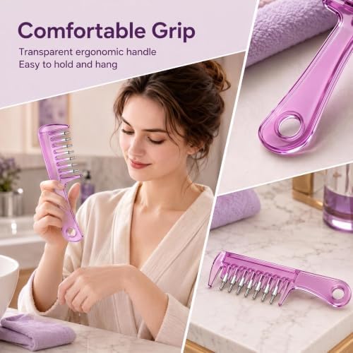 Scalp Hair Oil Applicator Comb,Oil Dispensing Hair Brush for Hair Care - Image 5