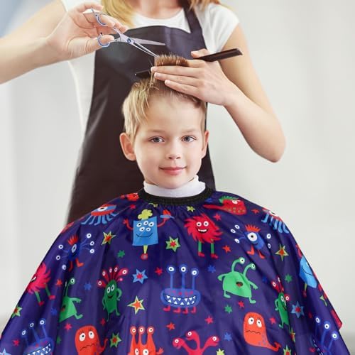 Kids Hair Cutting Cape (2 Pack) Professional Children Salon Barber Apron for Boys and Girls - Image 4