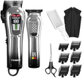 TCMKY Hair Clippers for Men, Professional Clippers and Trimmers Set, Cordless Clippers for Hair Cutting, Beard Trimmer, Barber Clippers, Rechargeable Electric Shaver by DESIGNFORDAILYMALEHAIRCUT