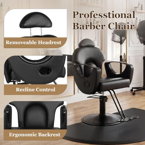 Salon Chair, Barber Chair, Reclining Hair Salon Chair for Hair Stylist - Image 5