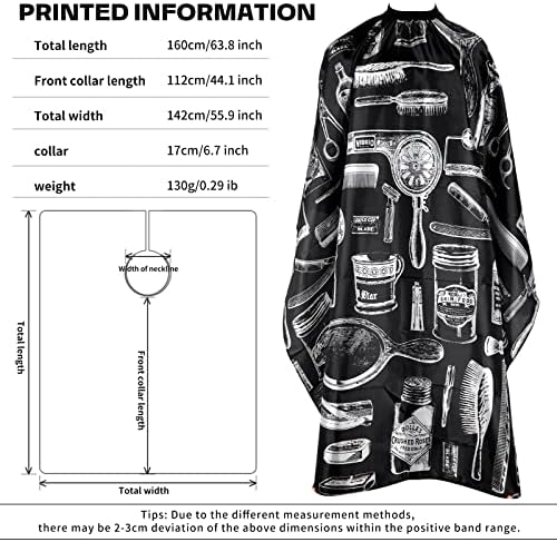 Barber Cape for Men - Waterproof Hair Cutting Capes for Adults and Stylists - Image 2