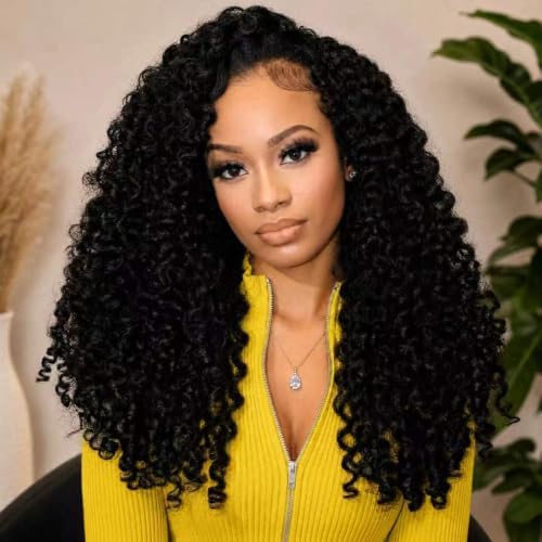 26 Inch Burmese Curly Half Wig Human Hair Glueless Wig for Black Women by BellarayineHair