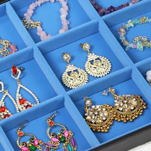 Stratalife 12 Grid Bracelet Jewelry Box, Bangle Holder Organizer with Lid - Image 5