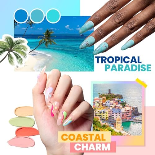 Beetles Gel Nail Polish Kit with U V Light and Nail Tips -86Pcs 45 Colors - Image 4