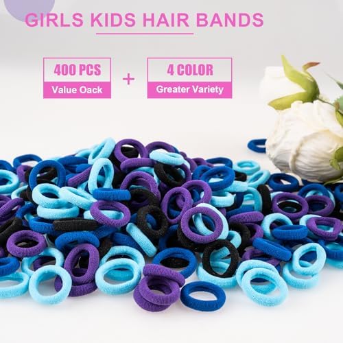 TVINLIK 400 PCS Baby Hair Ties – No Damage Elastic Ponytail Holders - Image 5