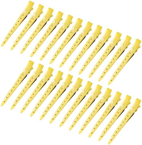 Bantoye 24Packs Duck Bill Clips 3.35Inch Metal Alligator Clip,Bright Yellow by AiPretty
