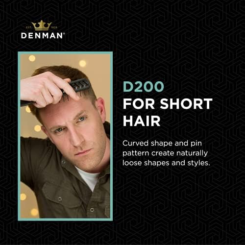 Jack Dean by Denman D200 Flexible Vent Brush for Blow Drying - Styling Hair Brush for Wet Dry Curly Thick Straight Hair - For Women and Men (Black) - Image 3