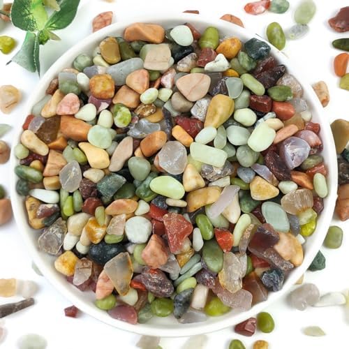 YISZM 2LB Succulent and Cactus Colorful Pebbles, 3/8 Inch Stones by YISZM-ForYourNaturalLife