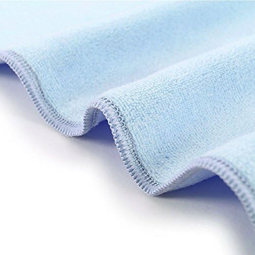 Super Absorbent Anti-Frizz Microfiber Hair Towel Hair Wrap Curly Hair Drying Towel 23.6''x47'' Large Multifunction Towel for Bath Spa Makeup, Light Blue - Image 6