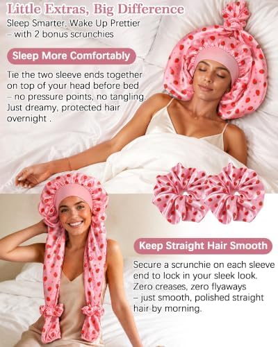 Double Layer Satin Bonnet Unisex Pantyhose Bonnet Sleep Cap - Image 6