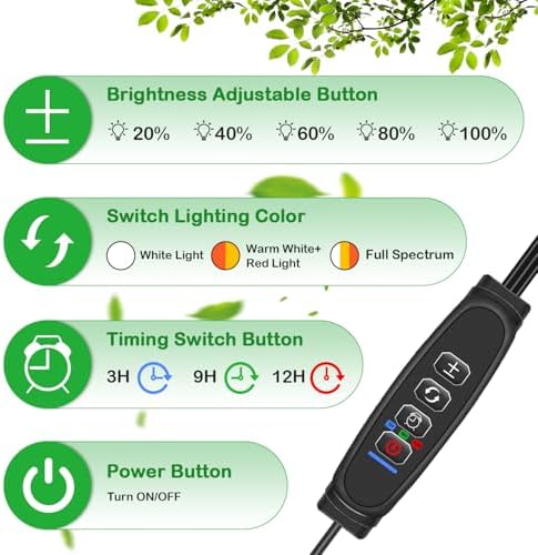 Clip Grow Lights for Indoor Plants, Full Spectrum Plant Lights - Image 3