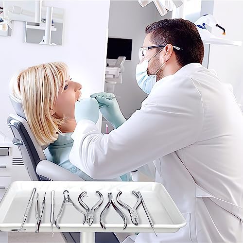 White Salon Tray, Salon Rolling Tray Cart with Wheels,White Tattoo Tray Adjustable Salon Color Tray Suitable for a Minimalist Environment，Suitable for Medical Tray, Dental Tray - Image 6