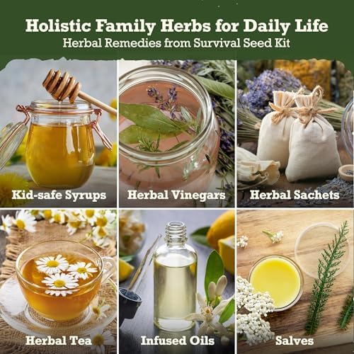 Lush&Dew Holistic Family Apothecary Seed Chest, 30000+ Medicinal Herb Seeds - Image 4