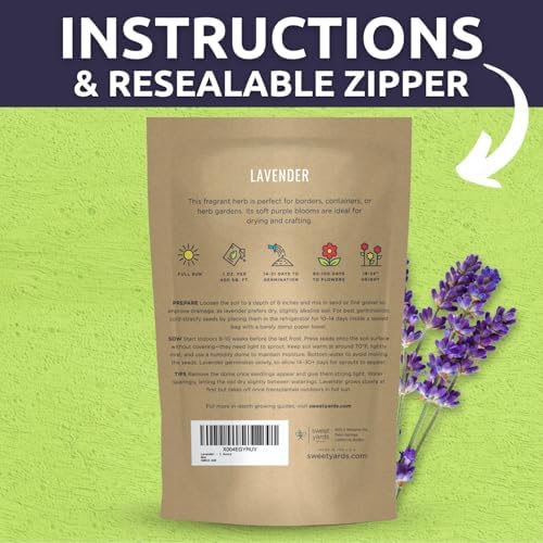 Lavender - Bulk 1 Ounce Pouch - 25,000 Flower Seeds for Planting - Lavandula angustifolia - Image 4