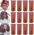 12 Pcs Perm Rods,Brown Perm Rods,1.57 Inch Large Perm Rod For Natural Hair by Unknown