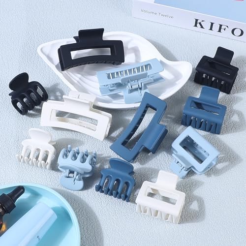SMKSL 12 Pcs Hair Claw Clips for Women & Girls 3 Styles Hair Accessories - Image 3