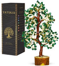 YATSKIA Green Aventurine Crystal Tree, Birthday Gifts for Women, Mom & Friends, Handmade Gem Tree of Life, Boho Room, Shelf & Office Desk Decor, House Warming Gifts by YATSKIA