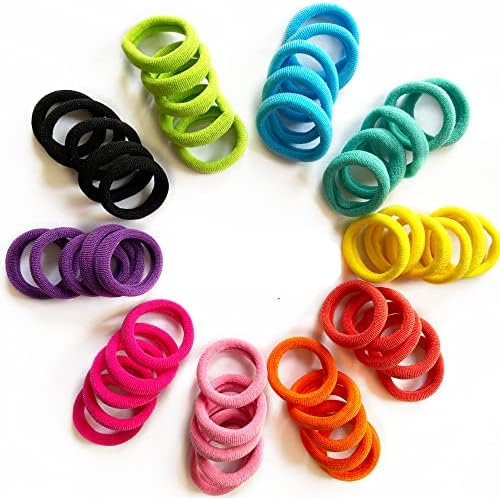 100 Pcs Baby Hair Ties, Cotton Ponytail Holders, No Damage Elastics - Image 2