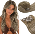 LaaVoo 150g Clip in hair extensions Balayage for Long Hair Easy to Remove by LaaVoo