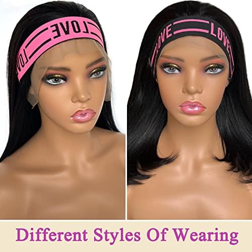 Wig Band and Lace Melting Band Set - Elastic Edge Wrap Bands to Keep Lace Front Wigs in Place and Lay Edges (8 Piece Set, Black Pink) - Image 3