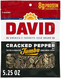 DAVID Jumbo Sunflower Seeds, Cracked Pepper Flavor, 5.25 oz. by DAVID