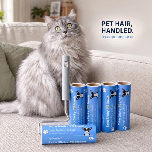 Extra Sticky Large Lint Roller, 6.3" Width, 1 Roller - Image 6